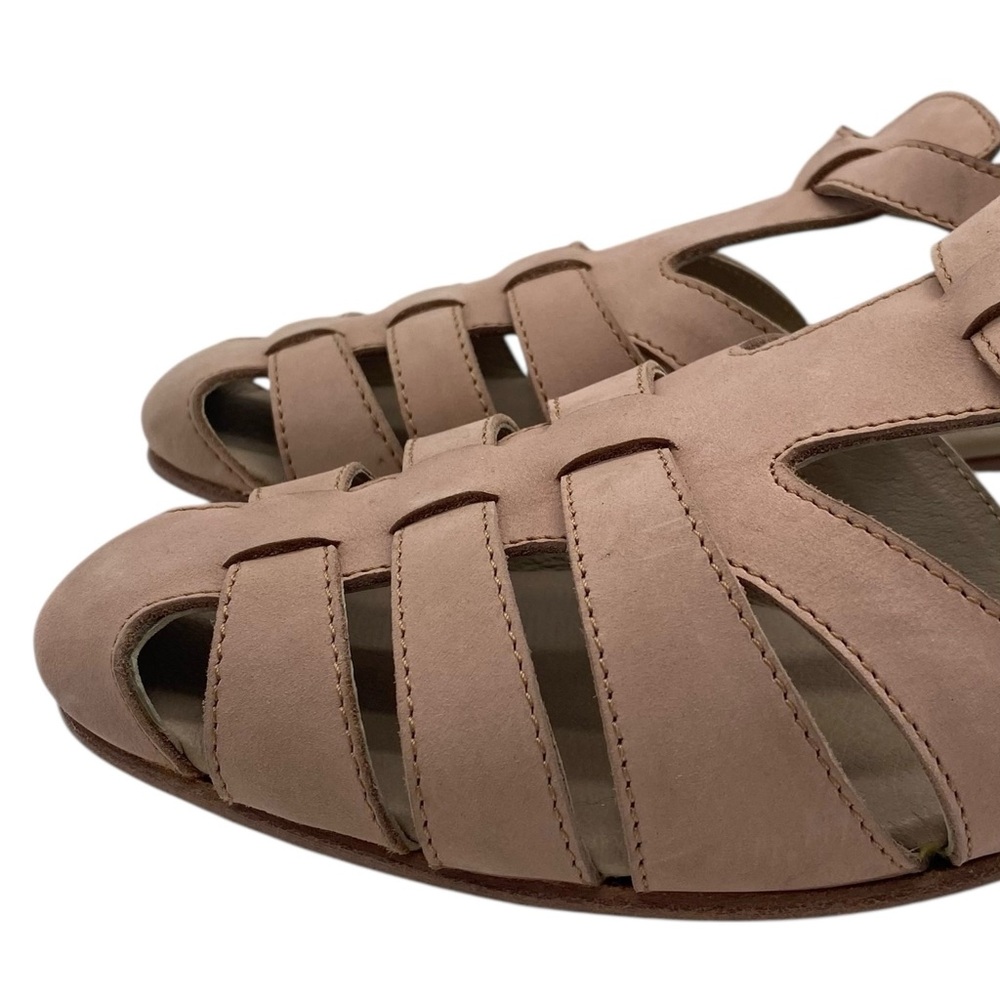 Wolverine Womens Shoes Leather Flats Size 7 Tan Sandals Casual Buckle Neutral - Picture 4 of 13